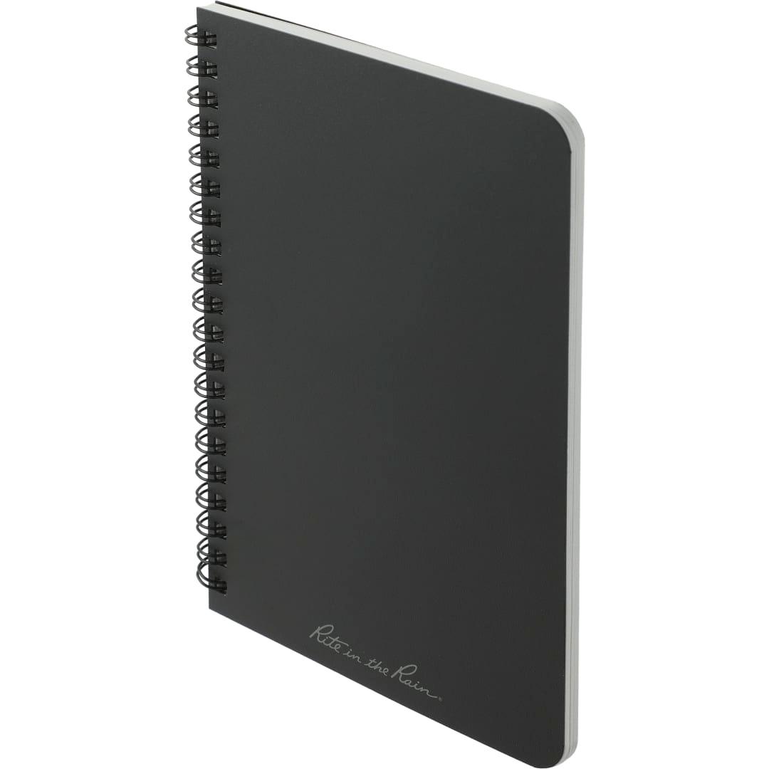 4.6 X 7 rite in the rain side spiral notebook Black miniatura 6
