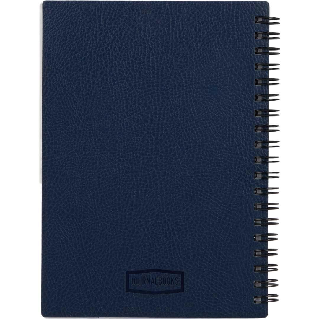 5 X 7 fsc ® recycled pebble grain spiral journal Black miniatura 13