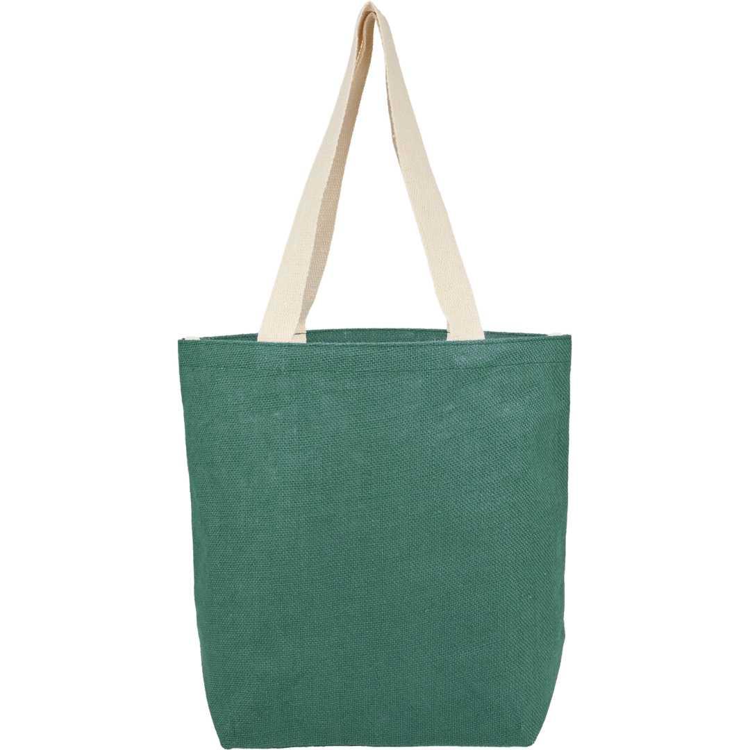 Sol jute classic shopper tote Green thumbnail 5