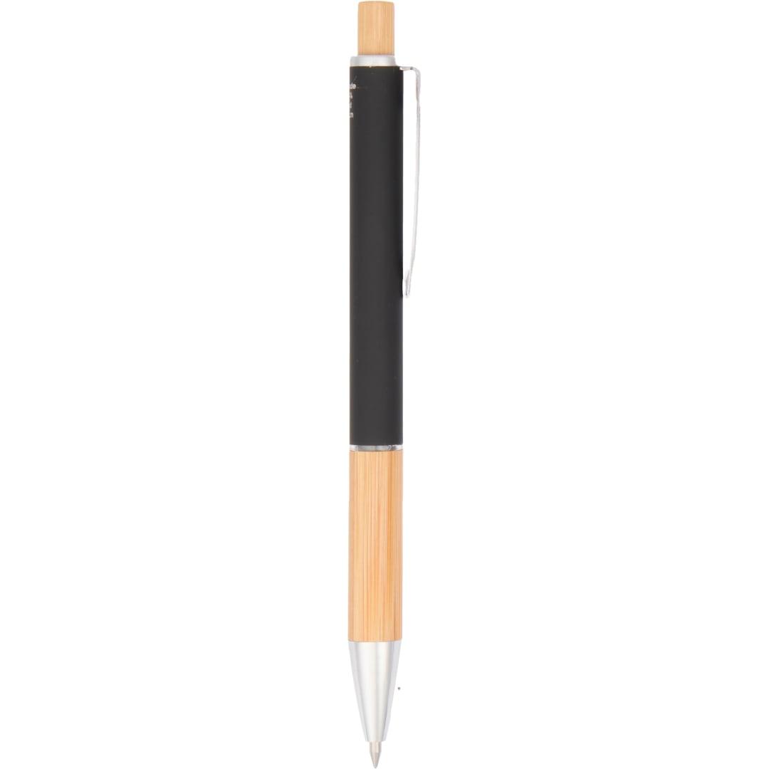Bamboo ral soft touch ballpoint Black front