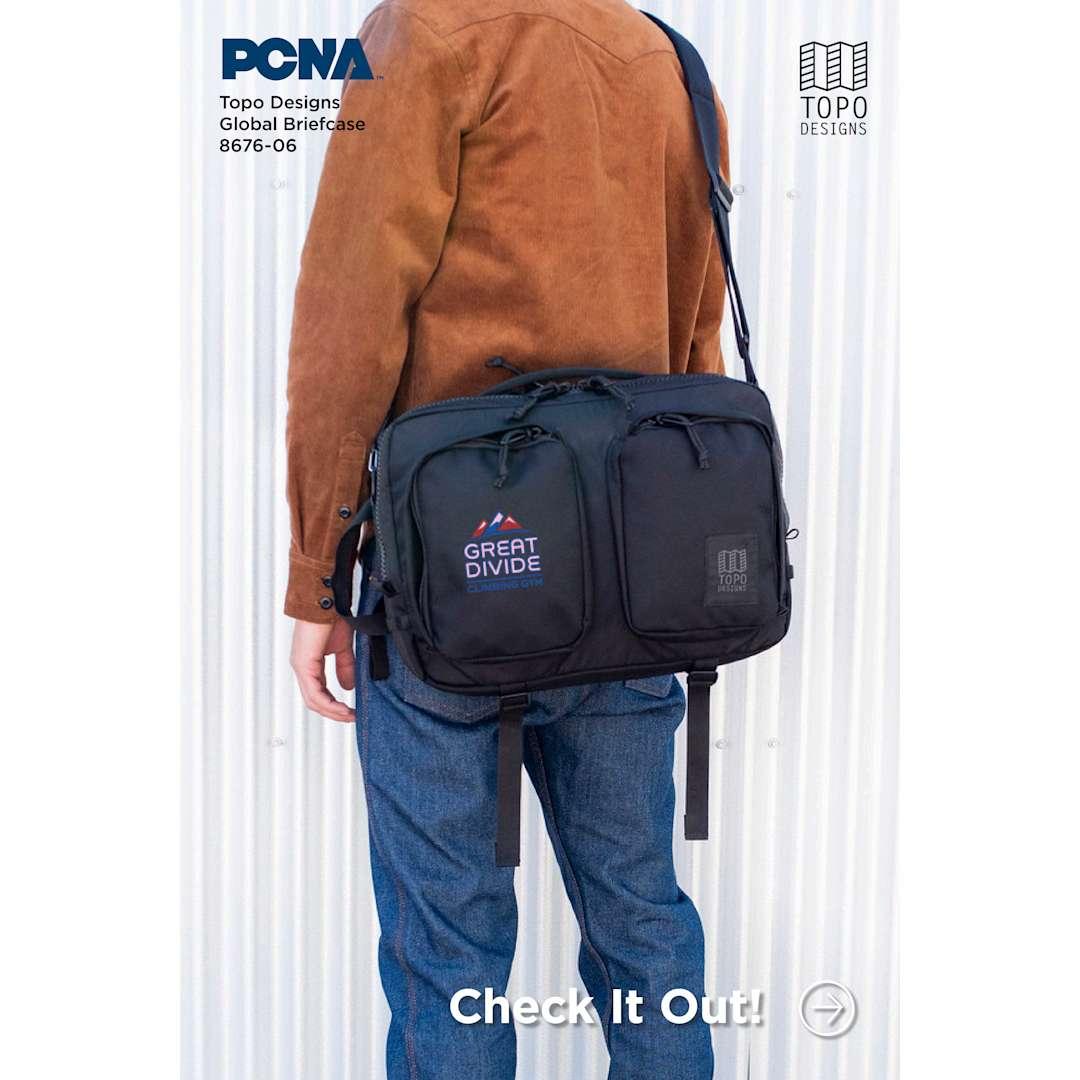 Topo recycled global briefcase Black miniatura 27