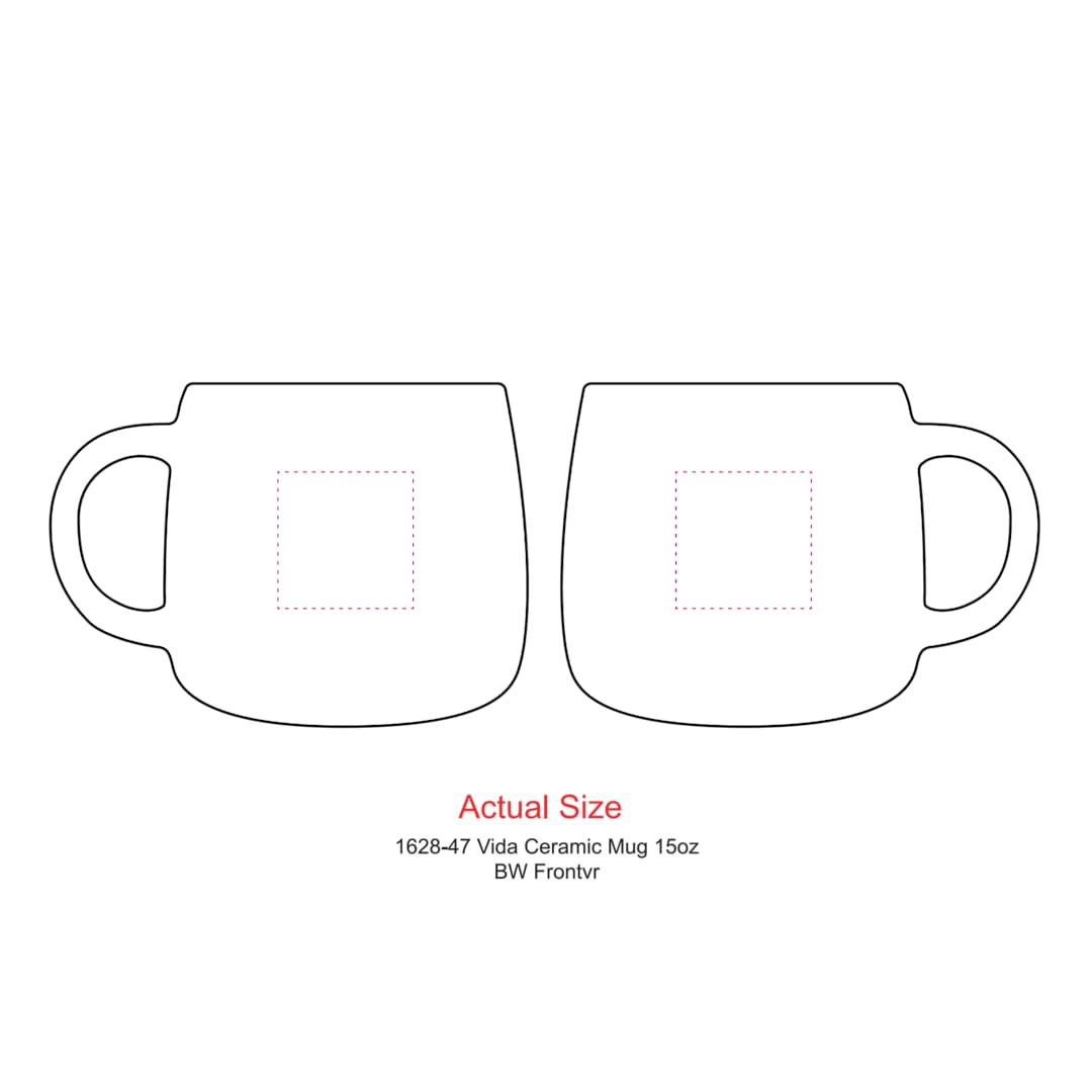 Vida ceramic mug 15oz White miniatura 5