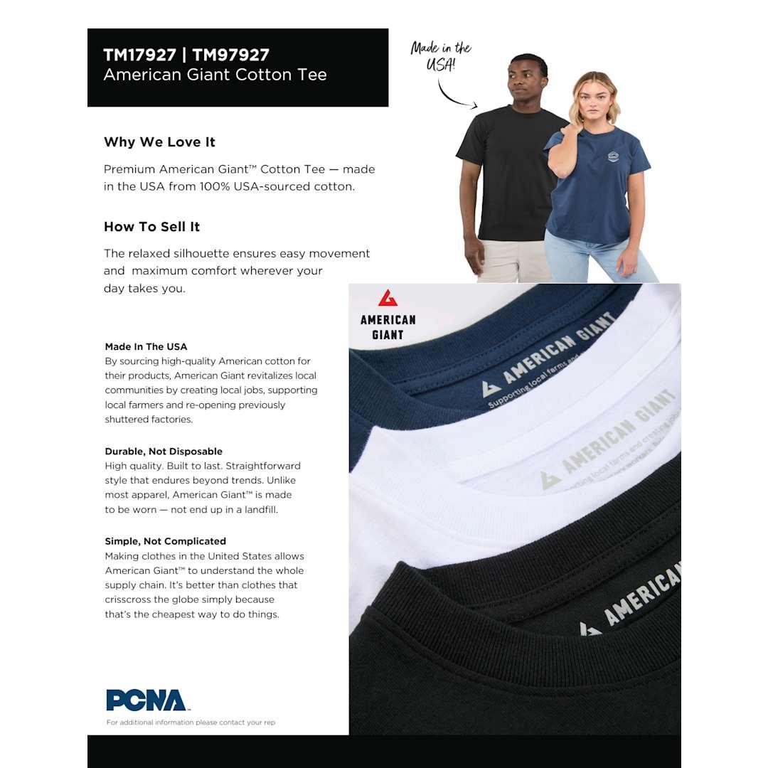 American giant heavy weight cotton tee - mens White miniatura 18