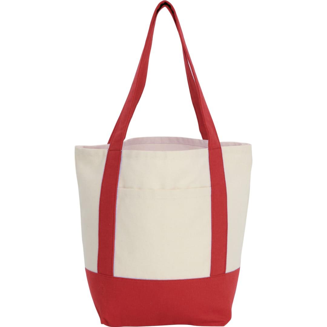Mini recycled 8oz cotton canvas tote Red miniatura 27
