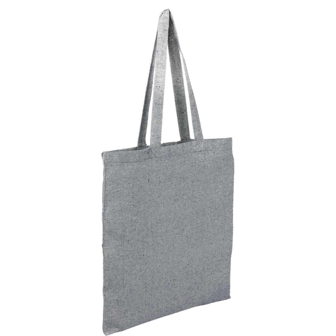 Recycled 6oz cotton twill convention tote Navy Blue miniatura 9