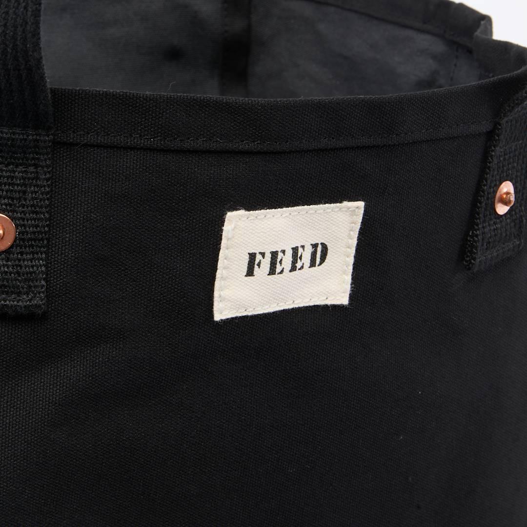 Feed organic cotton weekend tote Black miniatura 8