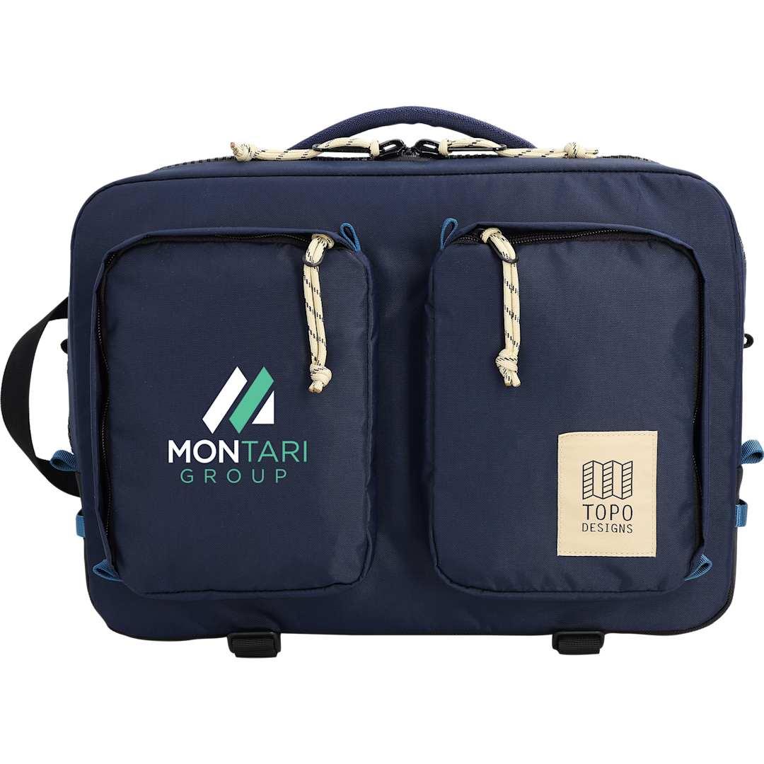 Topo recycled global briefcase Black miniatura 22