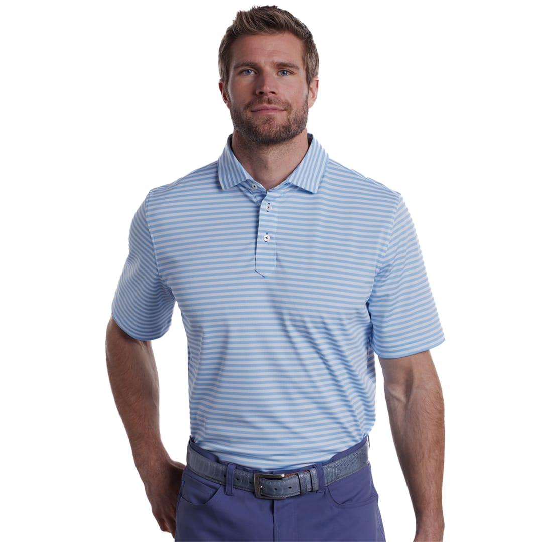 Stitch® club stripe polo shirt - mens Blue miniatura 9