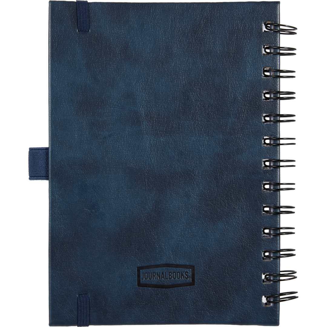5 X 7 fsc® recycled morano spiral journal Navy Blue miniatura 10