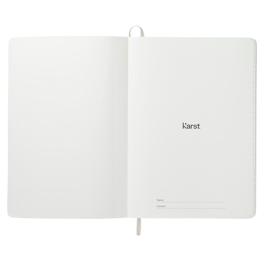 Karst 5.5 x 8.5 stone soft bound notebook Black miniatura 5