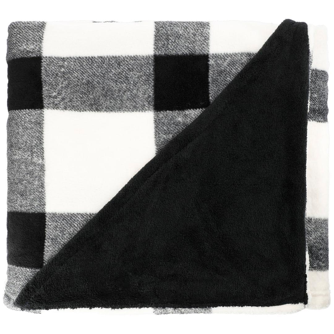 Buffalo plaid ultra plush throw blanket White miniatura 9