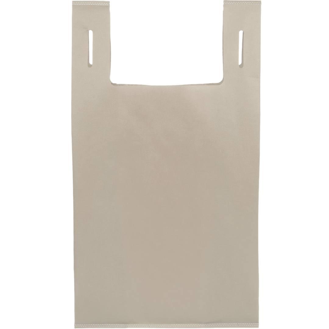 Recycled non-woven t-shirt tote Black miniatura 17