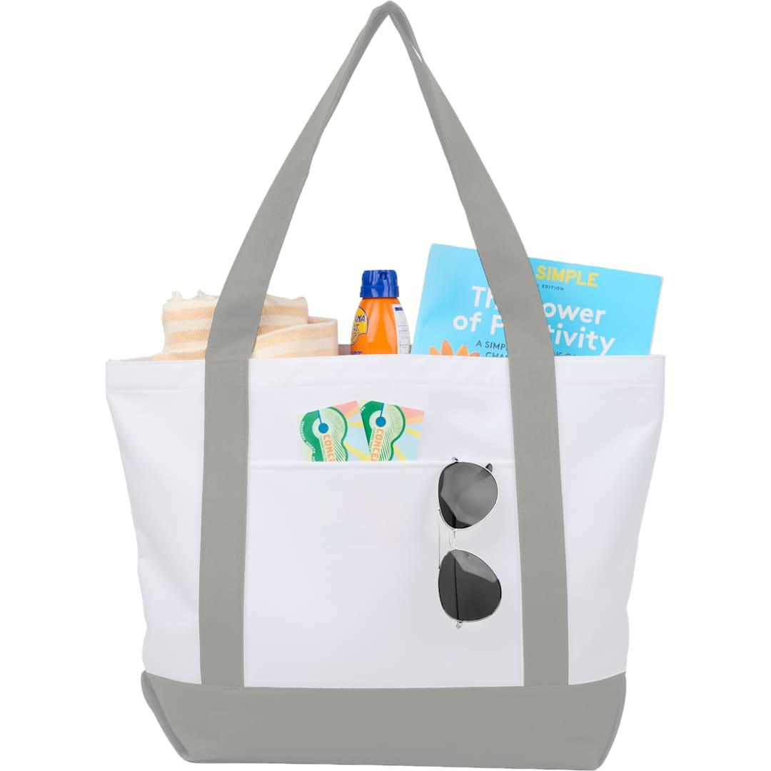 Oversized recyled canvas tote bag Black miniatura 19
