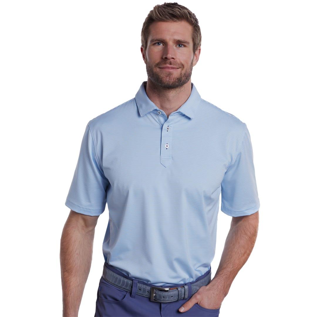 Stitch® atlantic stripe polo shirt - mens Blue miniatura 6
