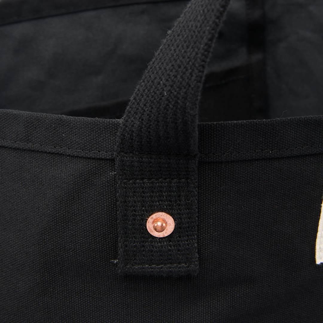 Feed organic cotton weekend tote Black miniatura 10