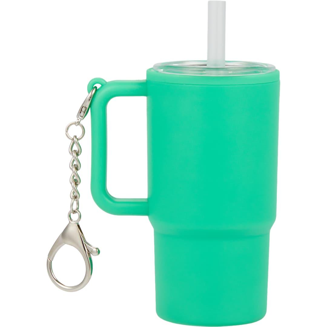 Shot glass tumbler w/ keychain 4oz Black miniatura 30