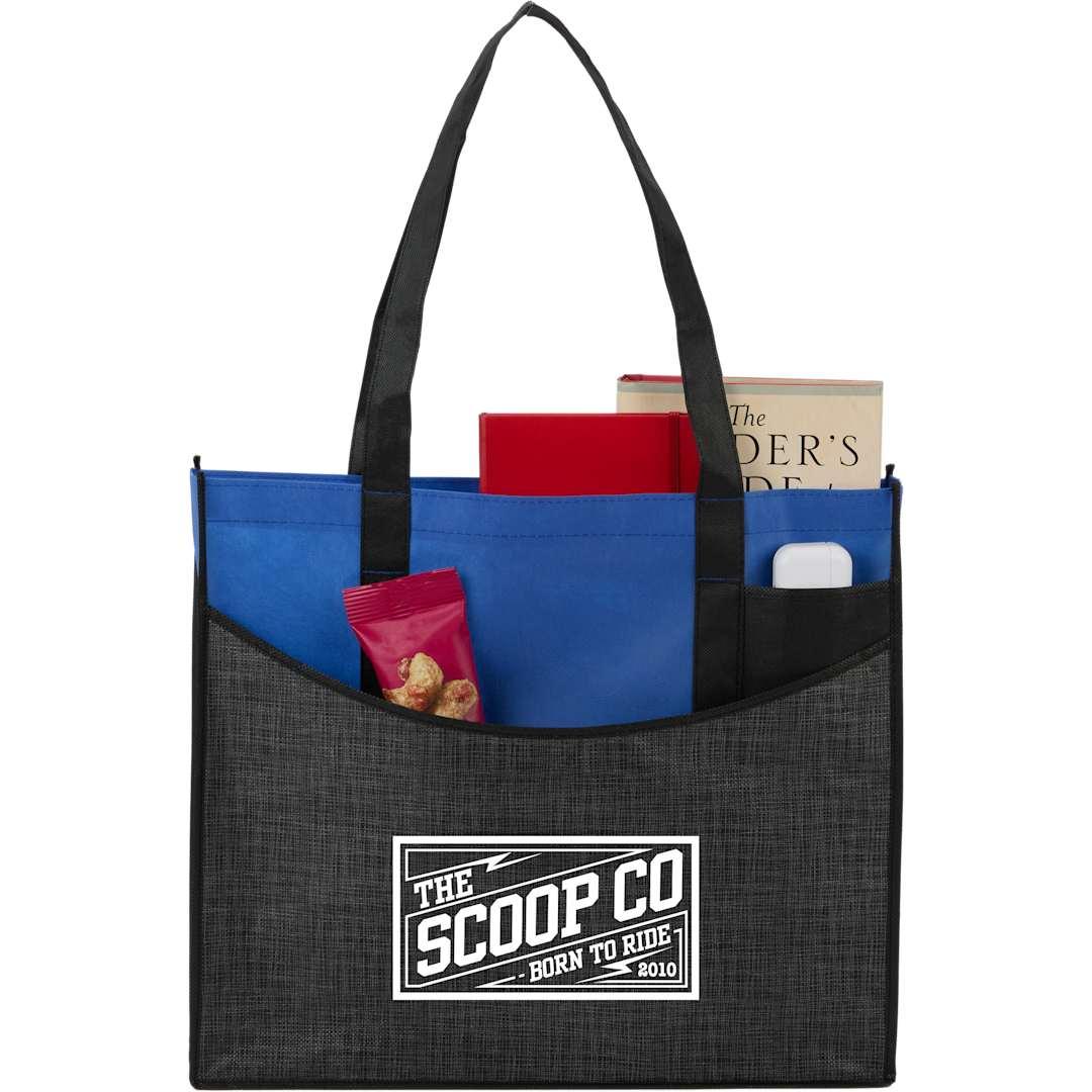 Brooke recycled non-woven convention tote Blue miniatura 28