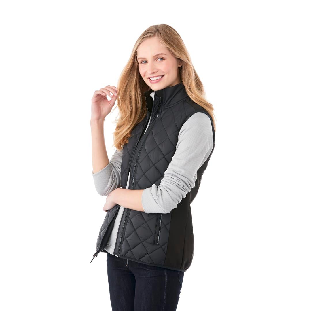 Womens shefford heat panel vest w/ power bank Black miniatura 8