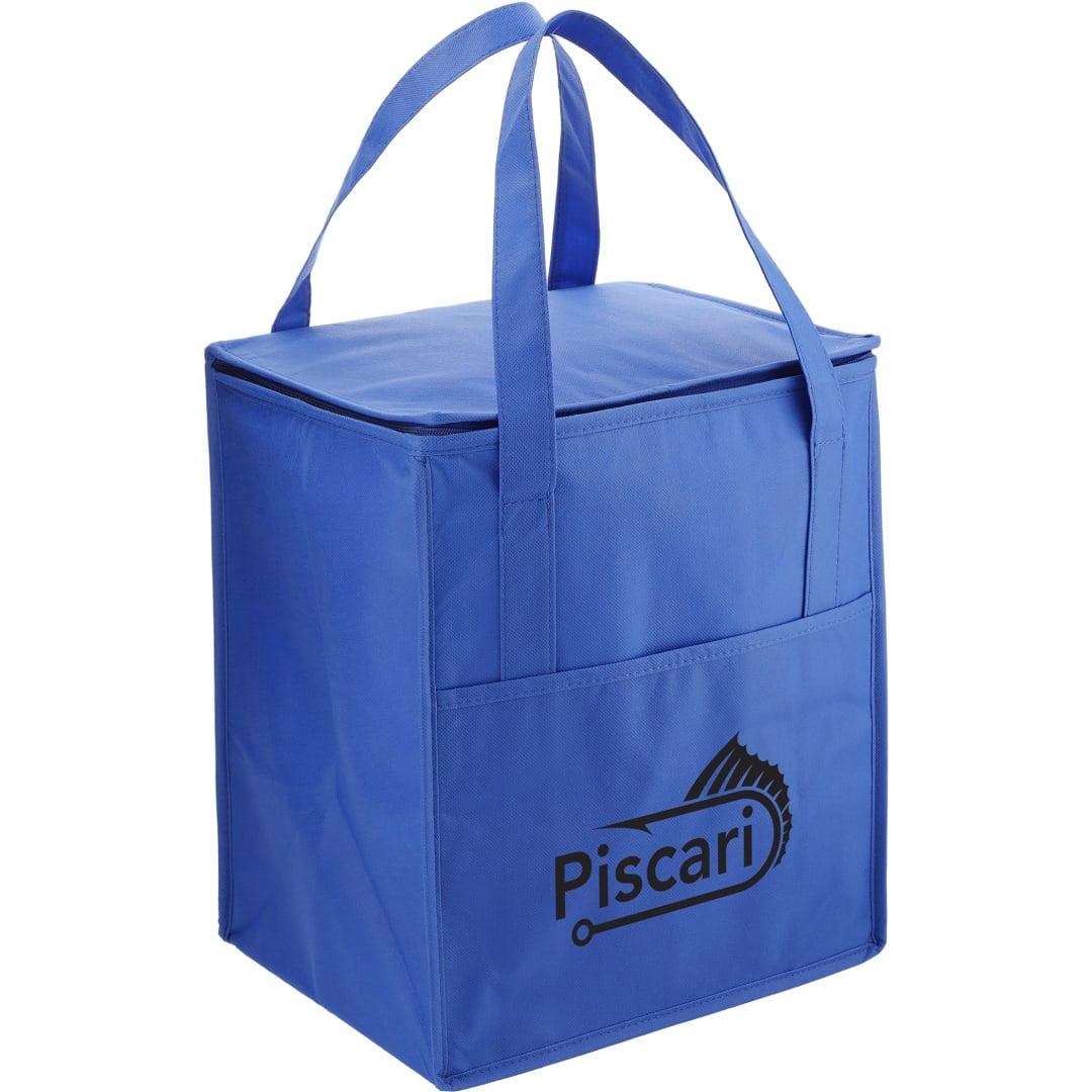 Hercules flat top insulated grocery tote Black miniatura 13