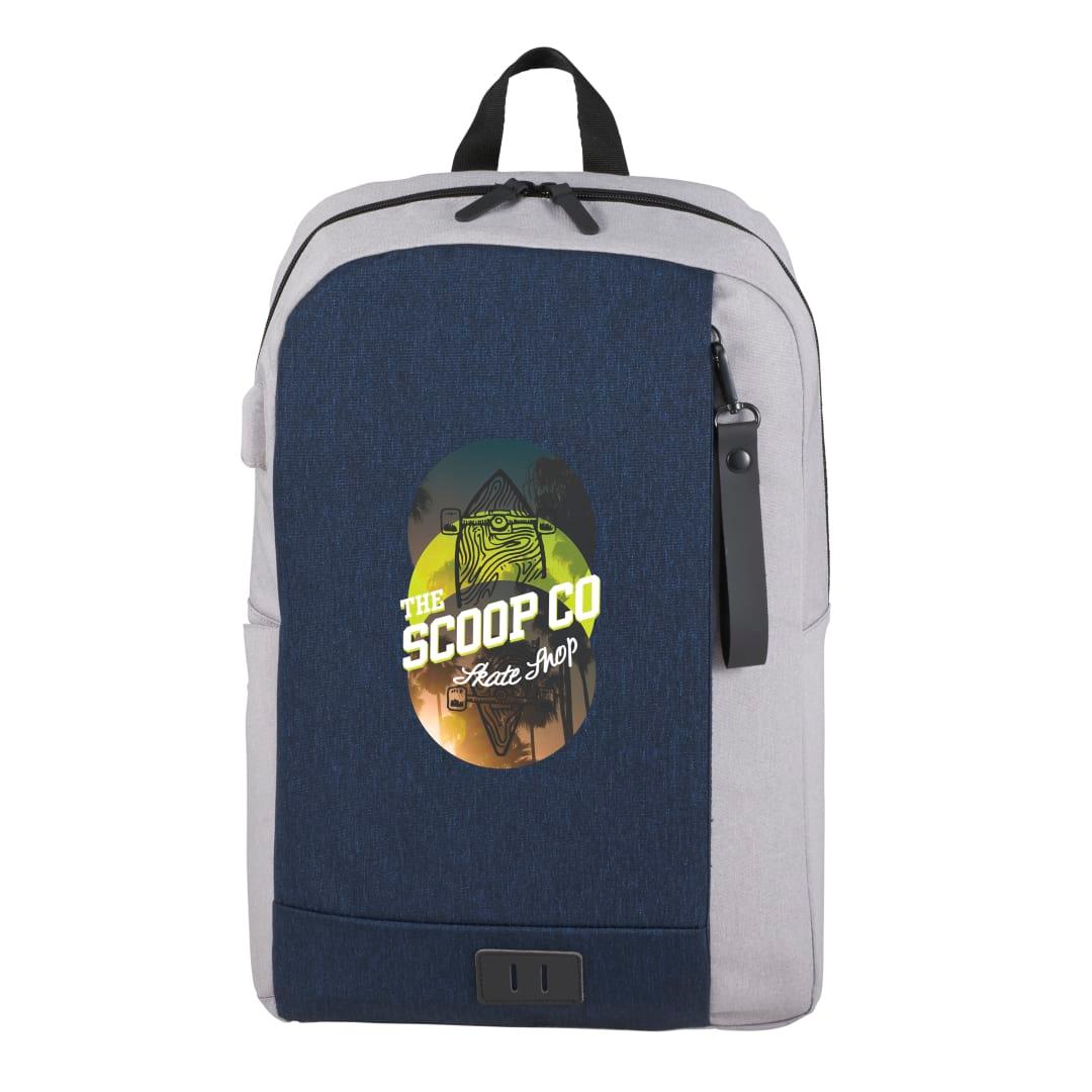 Nbn whitby slim 15 computer backpack w/ usb port Navy Blue miniatura 20