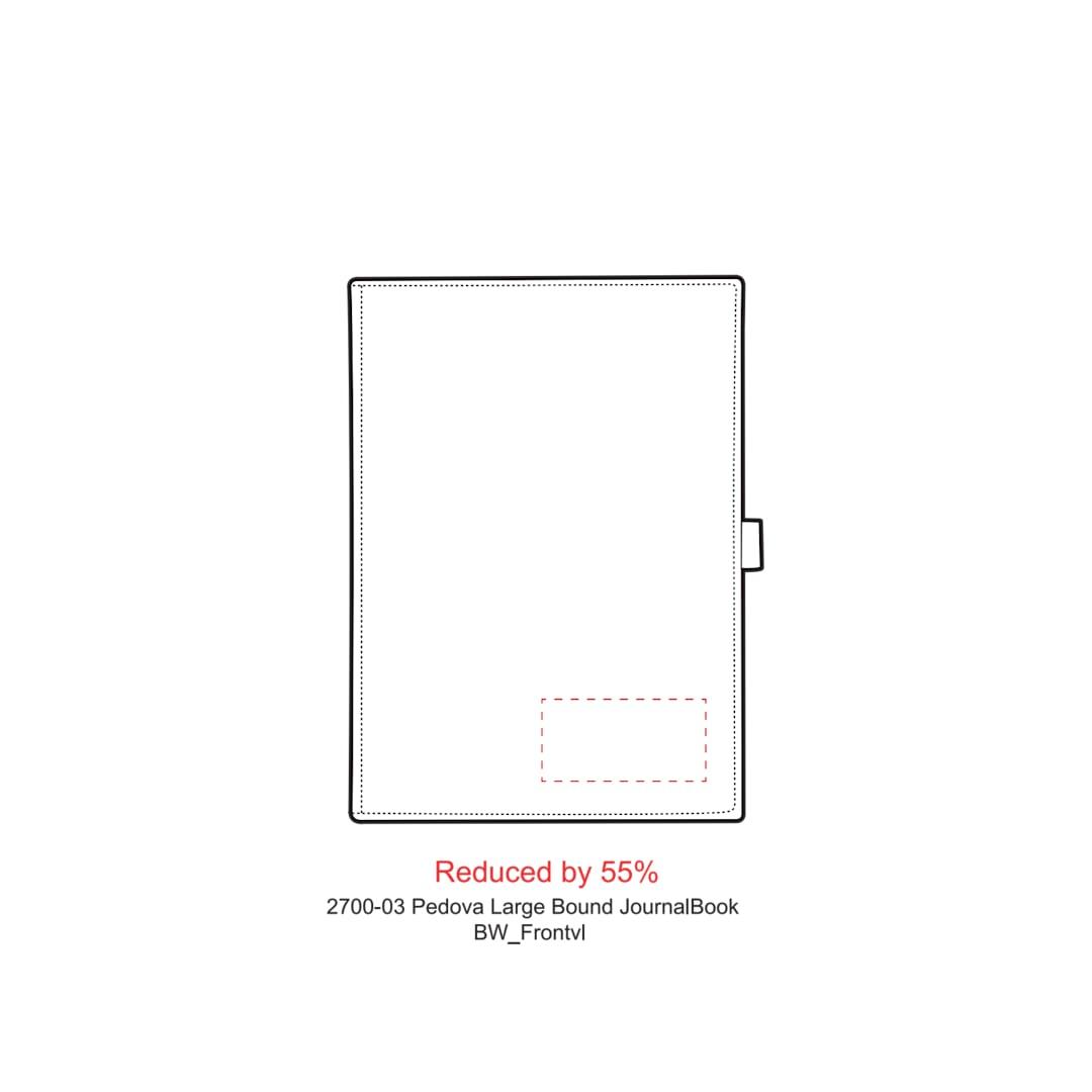 Fsc® mix 7 x 10 pedova™ large bound journal Black miniatura 5