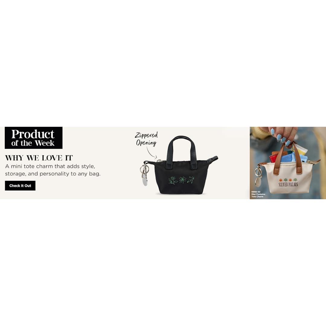 Mini fontaine tote charm Black thumbnail 11
