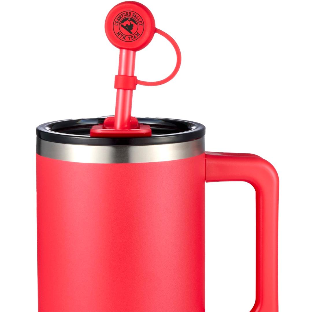 Recycled silicone straw topper Black miniatura 9
