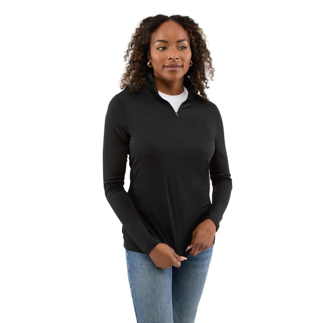 Dara knit quarter zip - womens Navy Blue miniatura 22