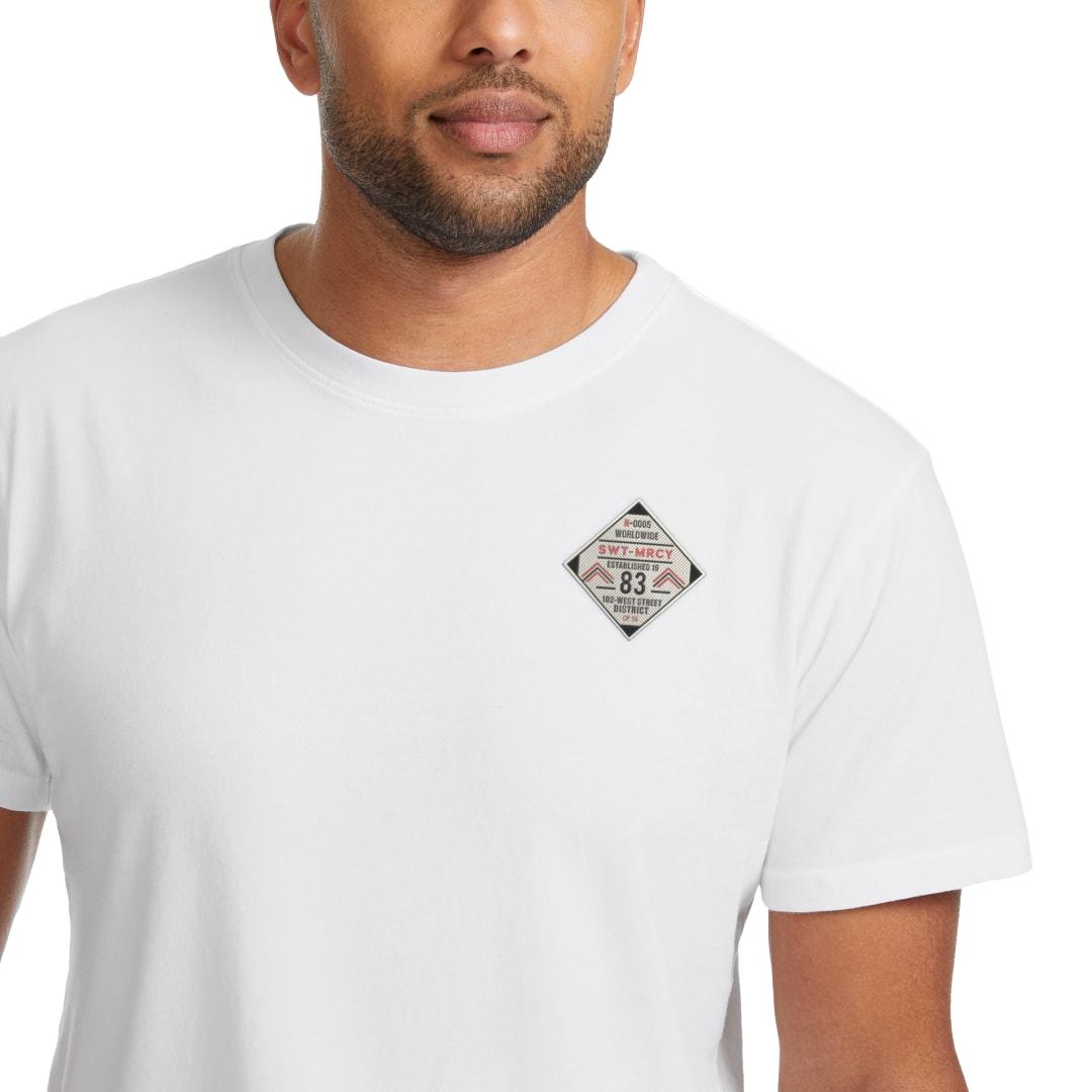 American giant classic cotton crew t - mens White miniatura 12