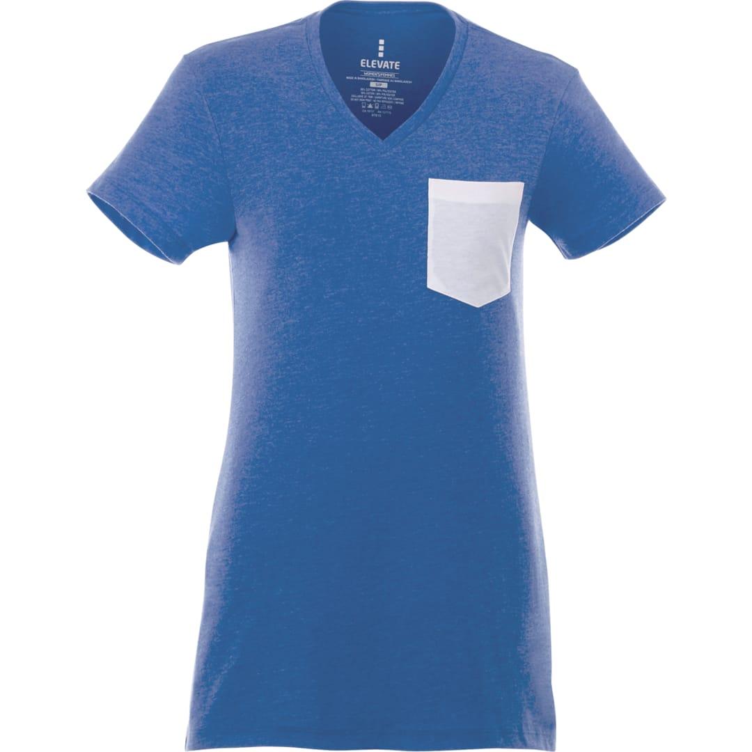 Womens monroe short sleeve pocket tee Sky Blue miniatura 12