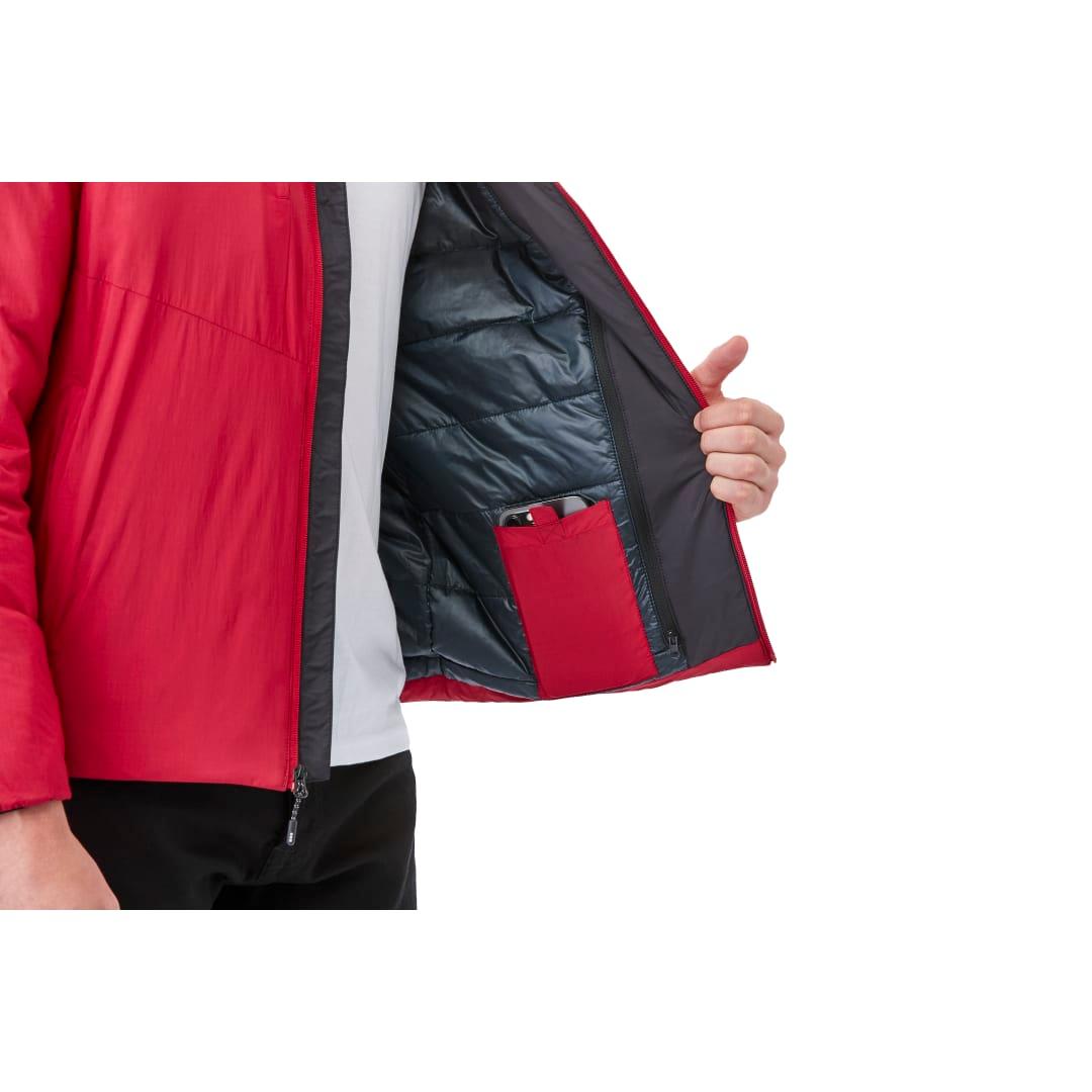 Mens kyes eco packable insulated jacket Red miniatura 3