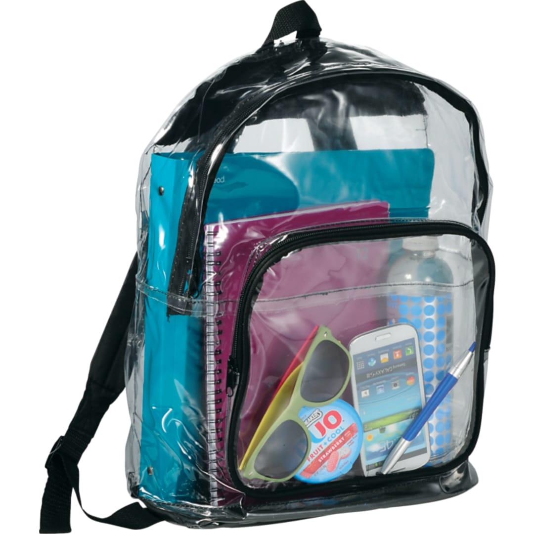 Rally clear backpack Black miniatura 3