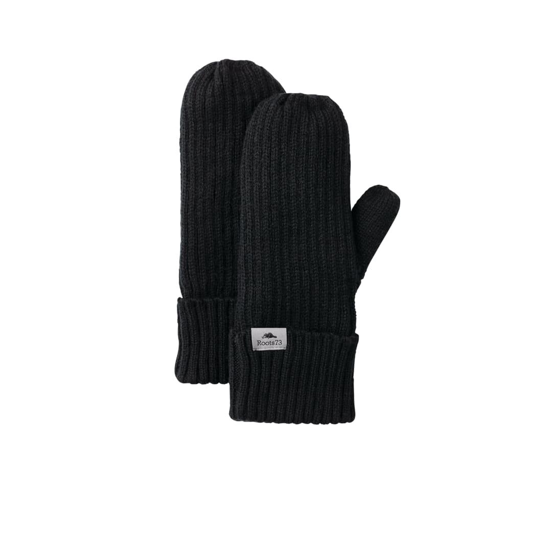 Unisex woodland roots73 knit mitts Dark Gray miniatura 5