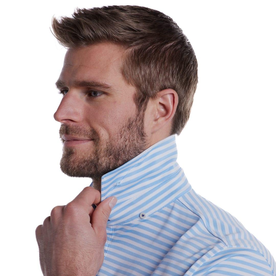 Stitch® club stripe polo shirt - mens Blue miniatura 3