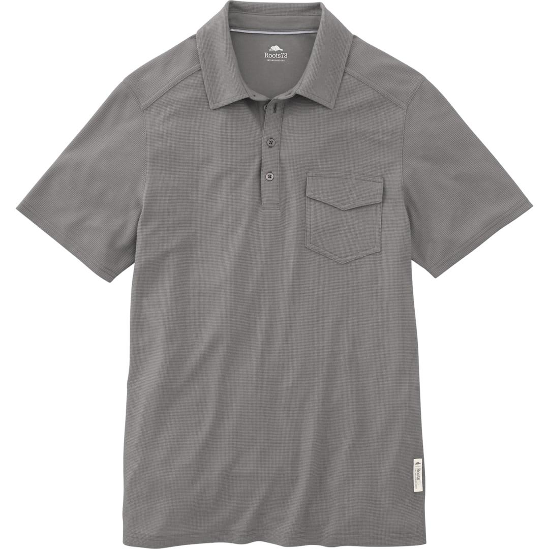 Mens lunenburg roots73 short sleeve polo Blue miniatura 6