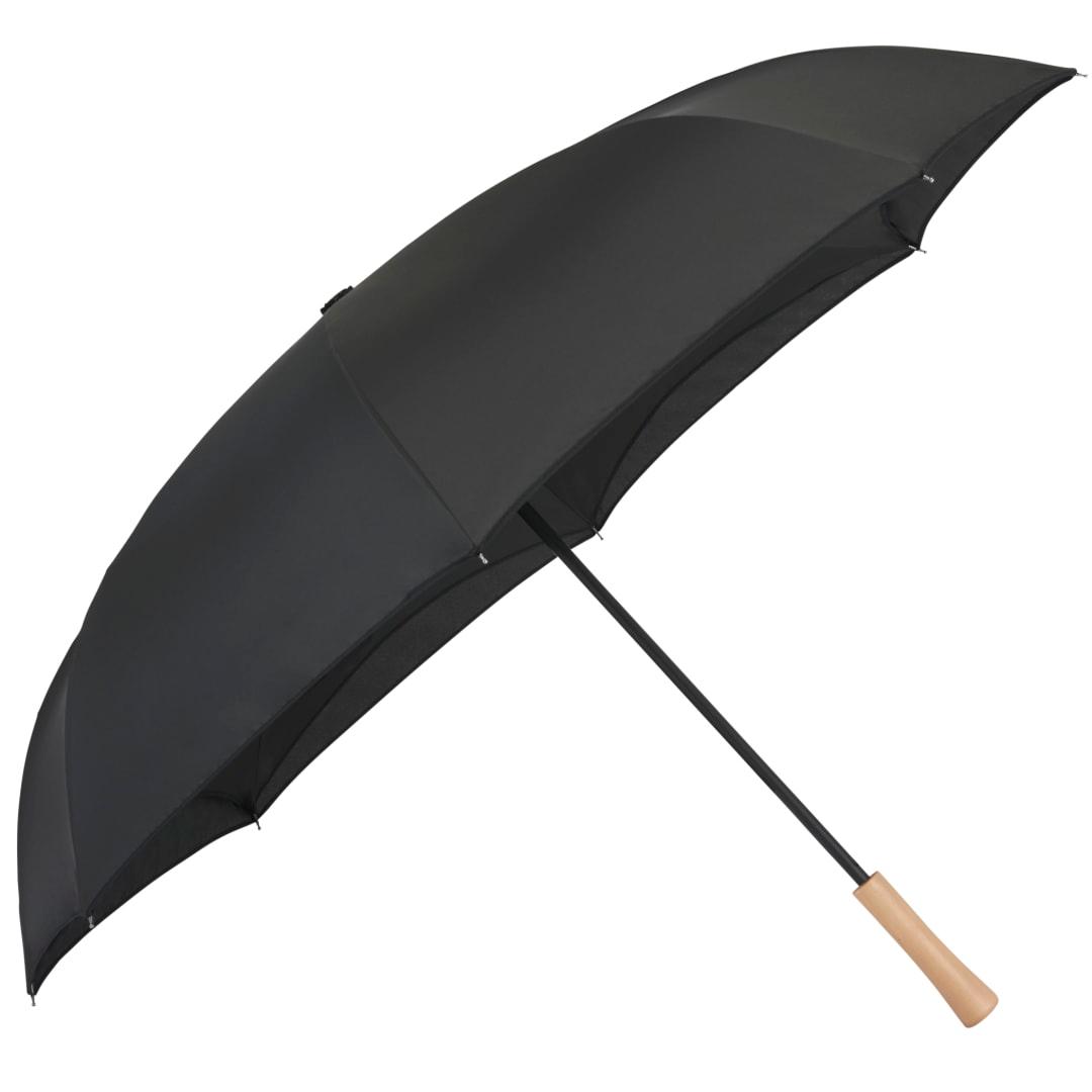 48 Recycled manual inversion umbrella Black miniatura 6