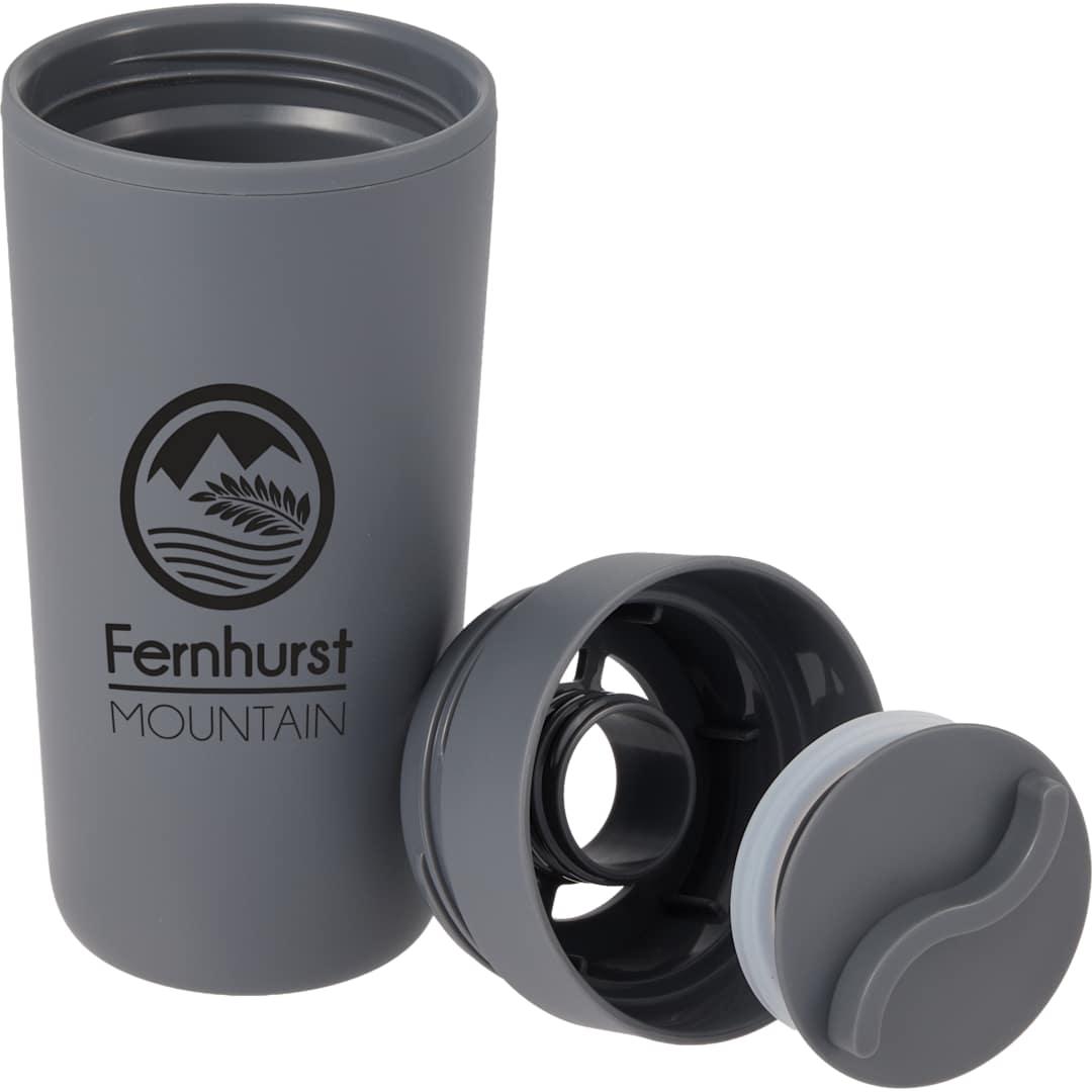 Lola recycled tumbler w/ 360 degree lid 16 oz Black miniatura 16