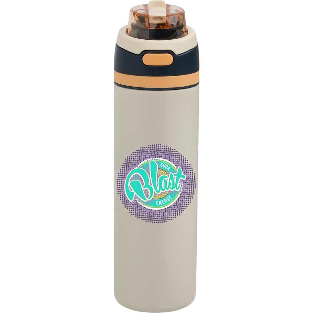 Elvin 28oz recycled stainless flip straw bottle Black miniatura 41