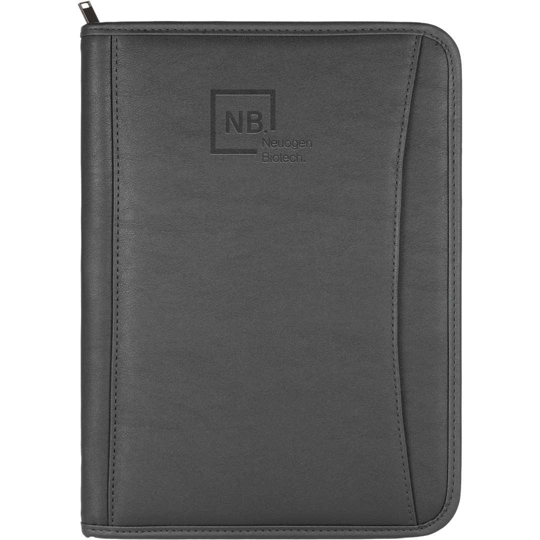 Fsc® mix durahyde recycled zippered padfolio Black miniatura 10