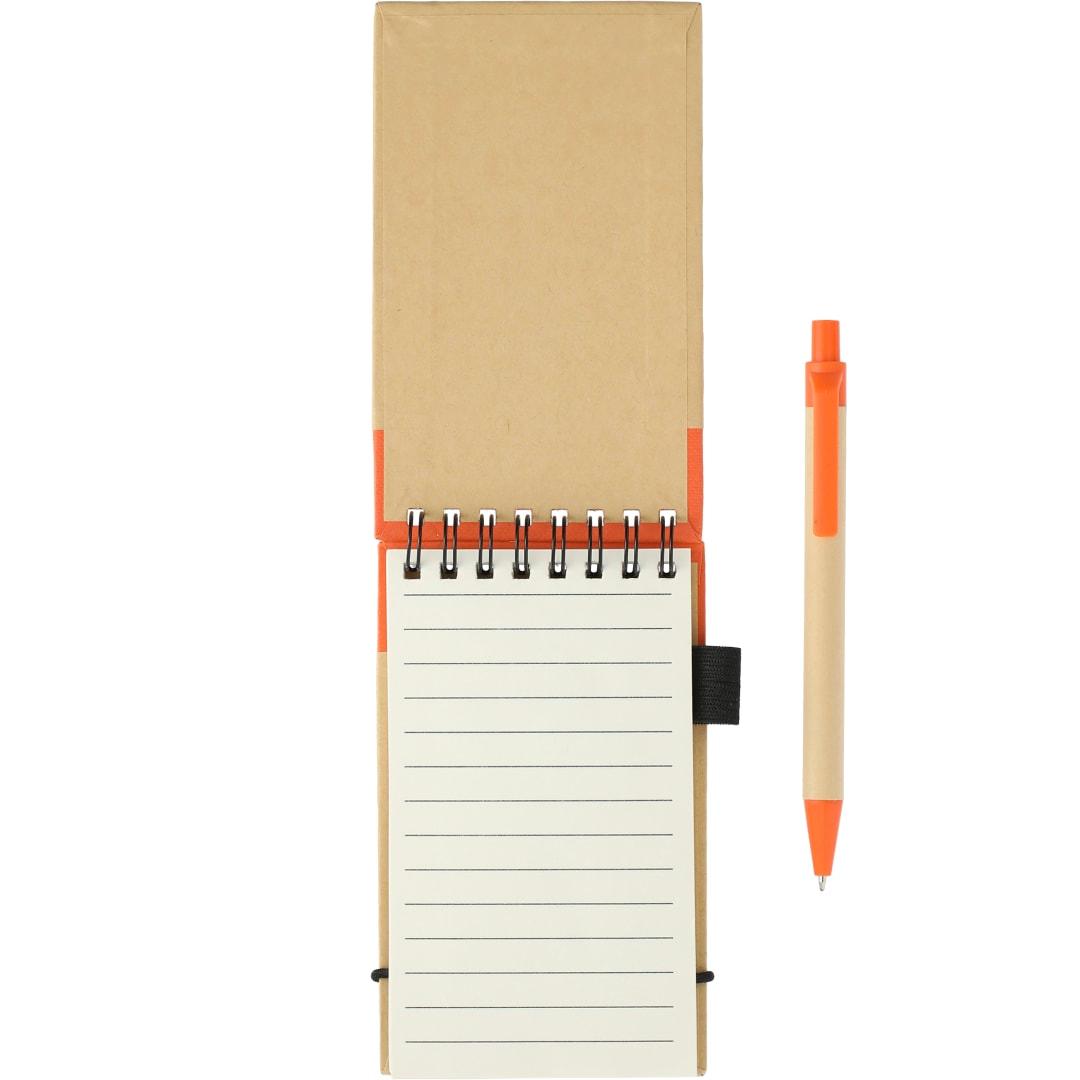 Fsc® mix 5 x 3 recycled jotter with pen Natural miniatura 20