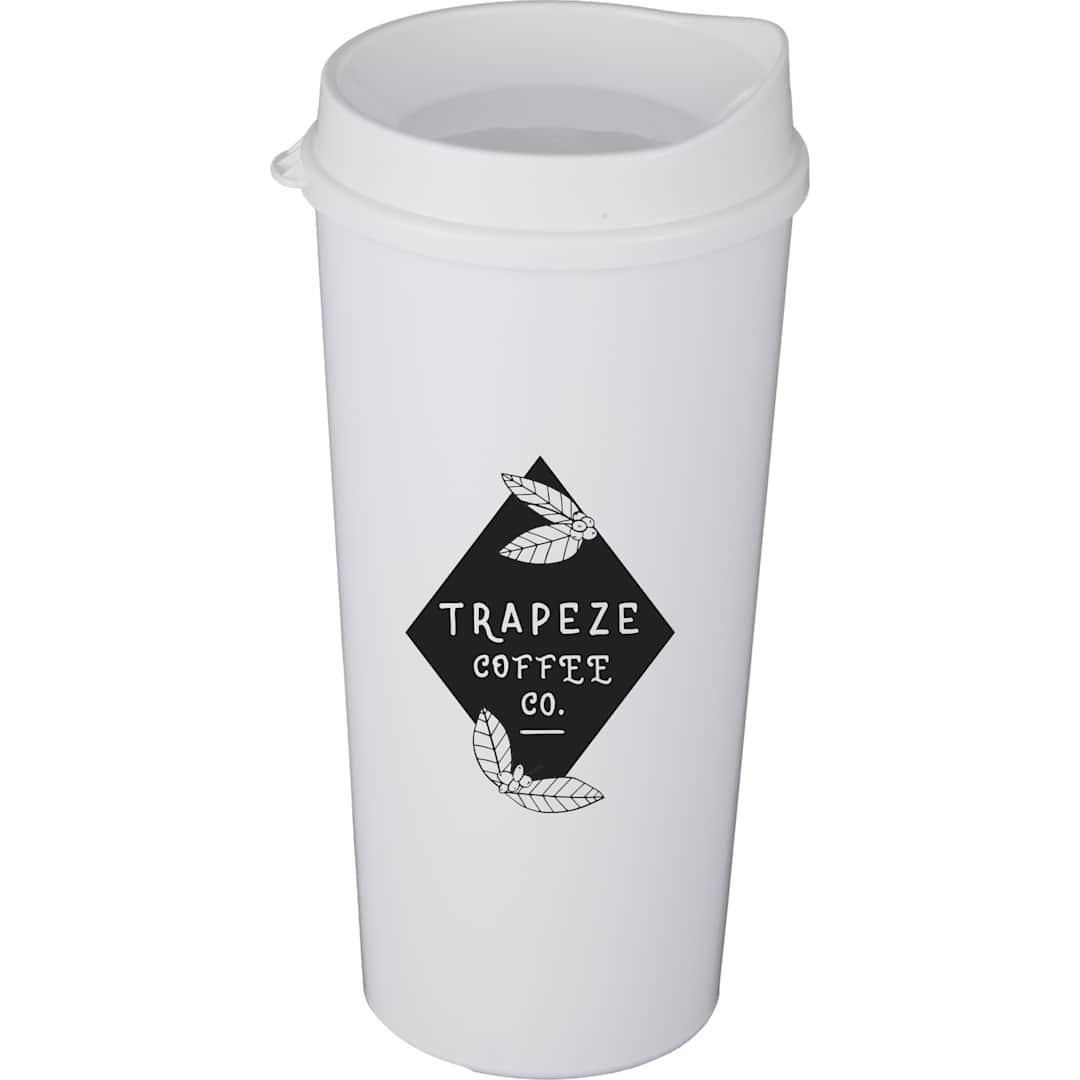 The roadmaster recycled 20oz travel tumber w/ lid Black miniatura 13
