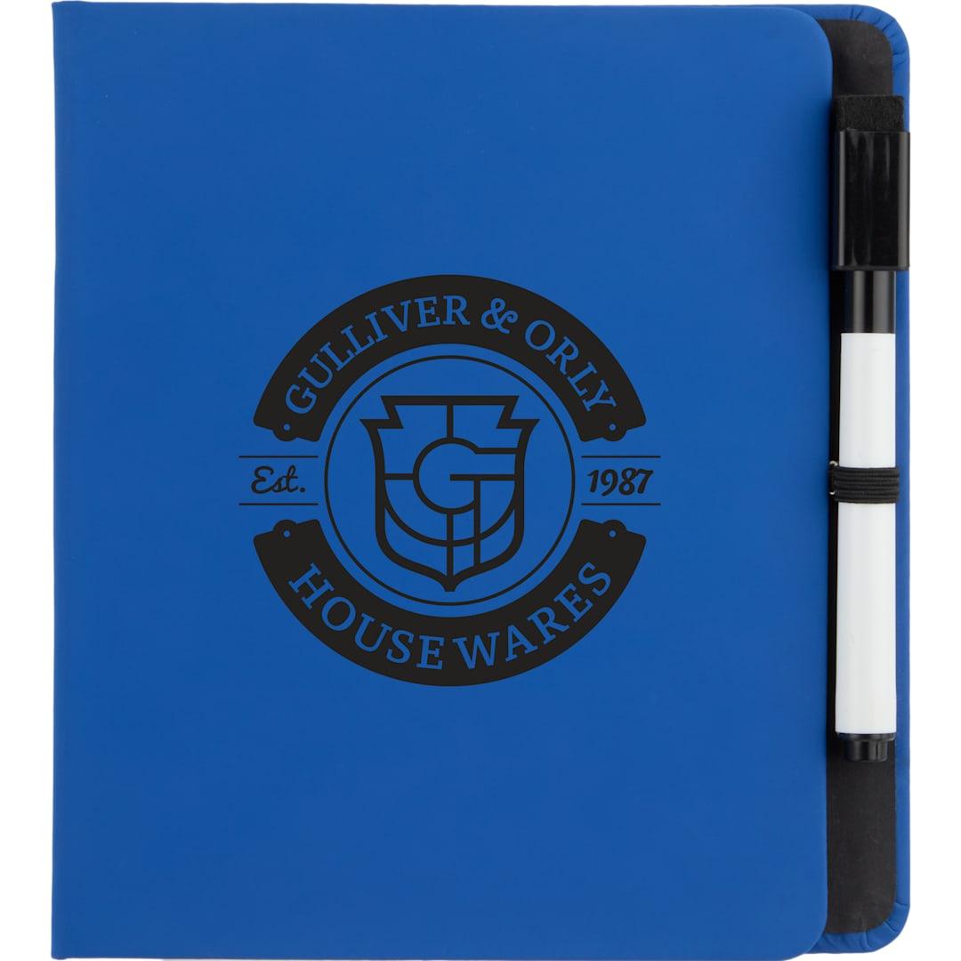 Recycled pu white board & sticky notes pad Black miniatura 16