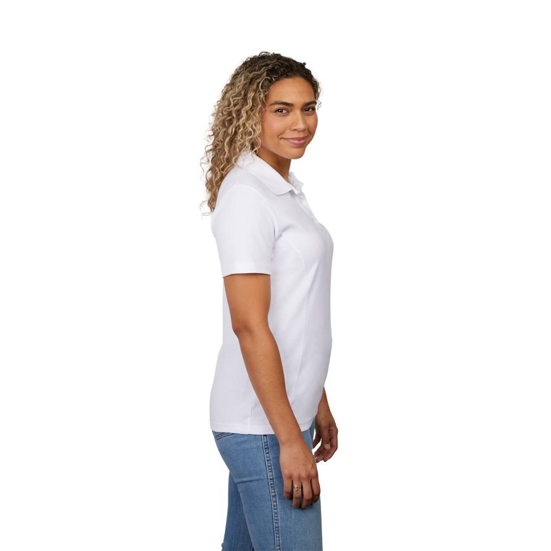 Palo short sleeve 100% cotton pique polo - womens White miniatura 8