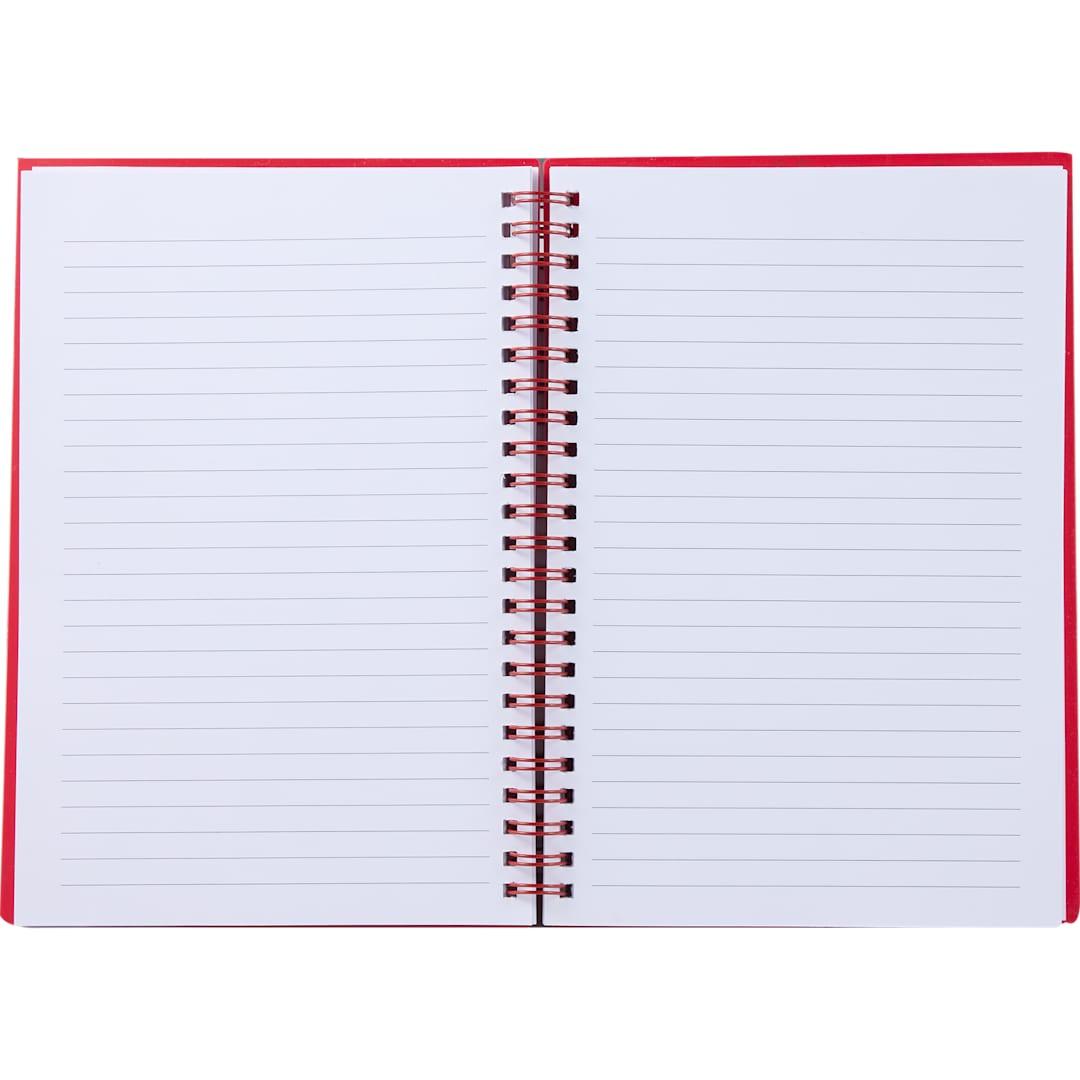 5.5 X 8.5 spiral notebook with clear pocket Black miniatura 23