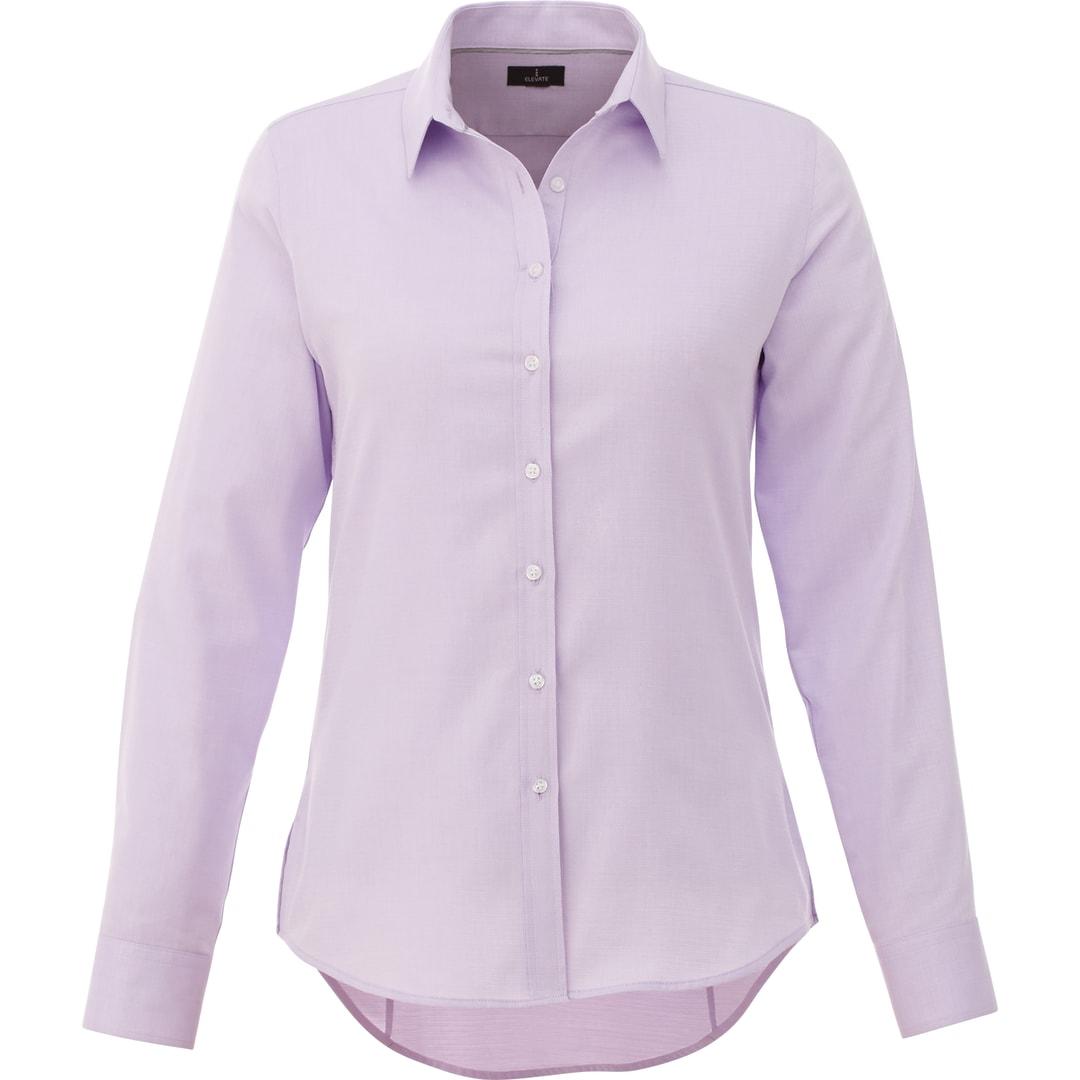 Womens pierce long sleeve shirt White miniatura 7