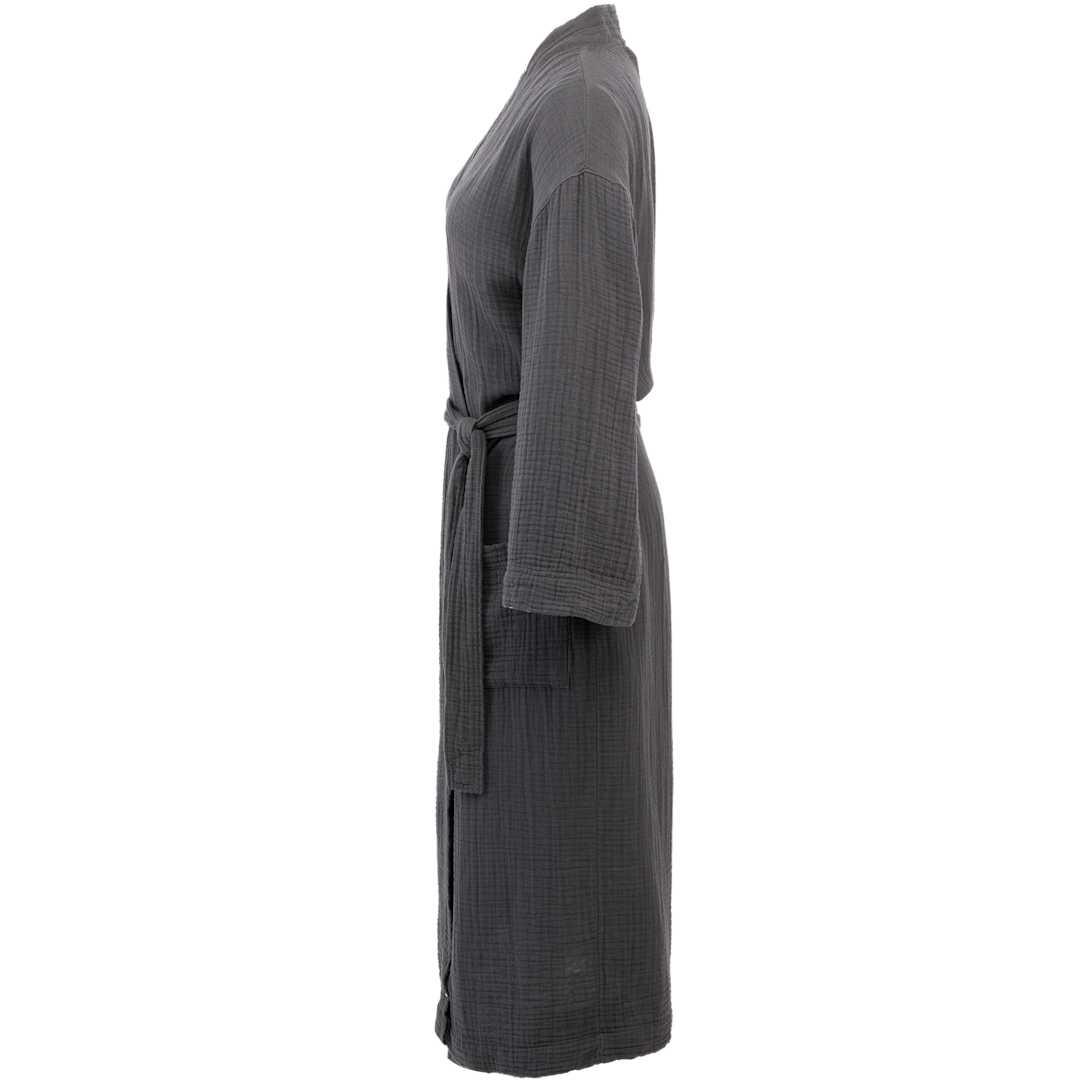 Wellable cotton robe - unisex Beige miniatura 8