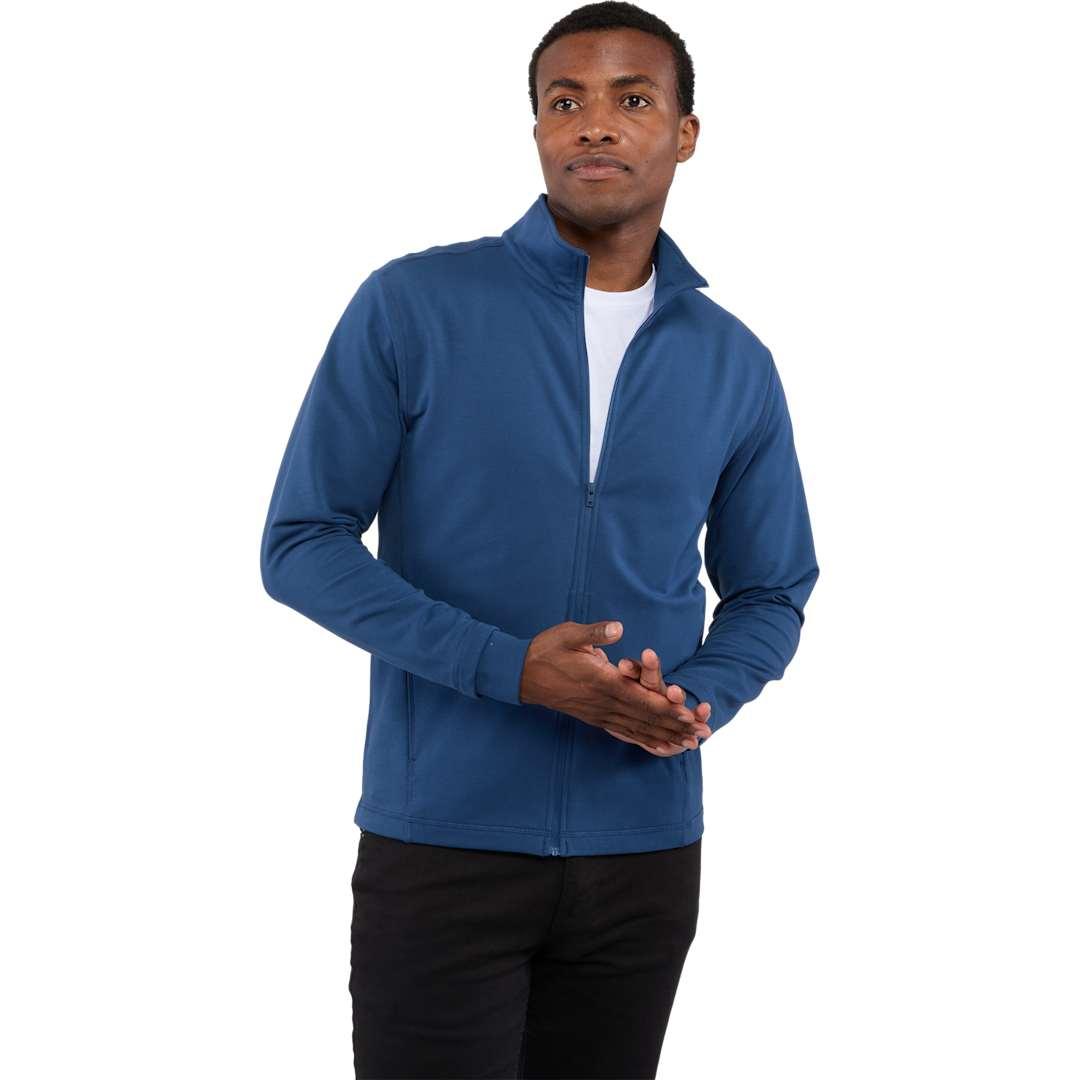 Lyon eco stretch knit full zip - mens Blue miniatura 8