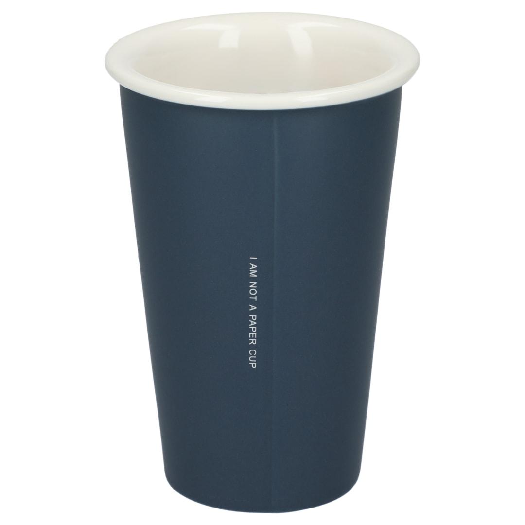 Im not a paper cup 10oz ceramic tumbler Black miniatura 11
