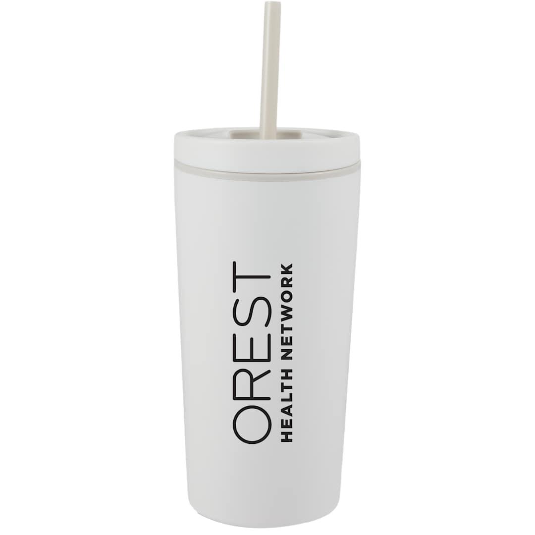 Santino recycled tumbler w/ dual function lid 16oz Black miniatura 30