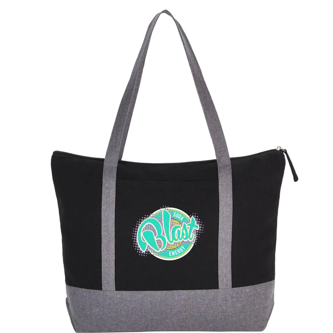 Repose 10oz recycled cotton zippered tote Grey miniatura 7